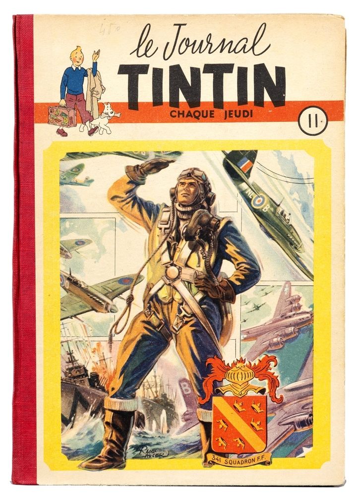 Tintin : 法国出版商的第11和12号装订本。状况非常好（第11号纸粘在封底上）。