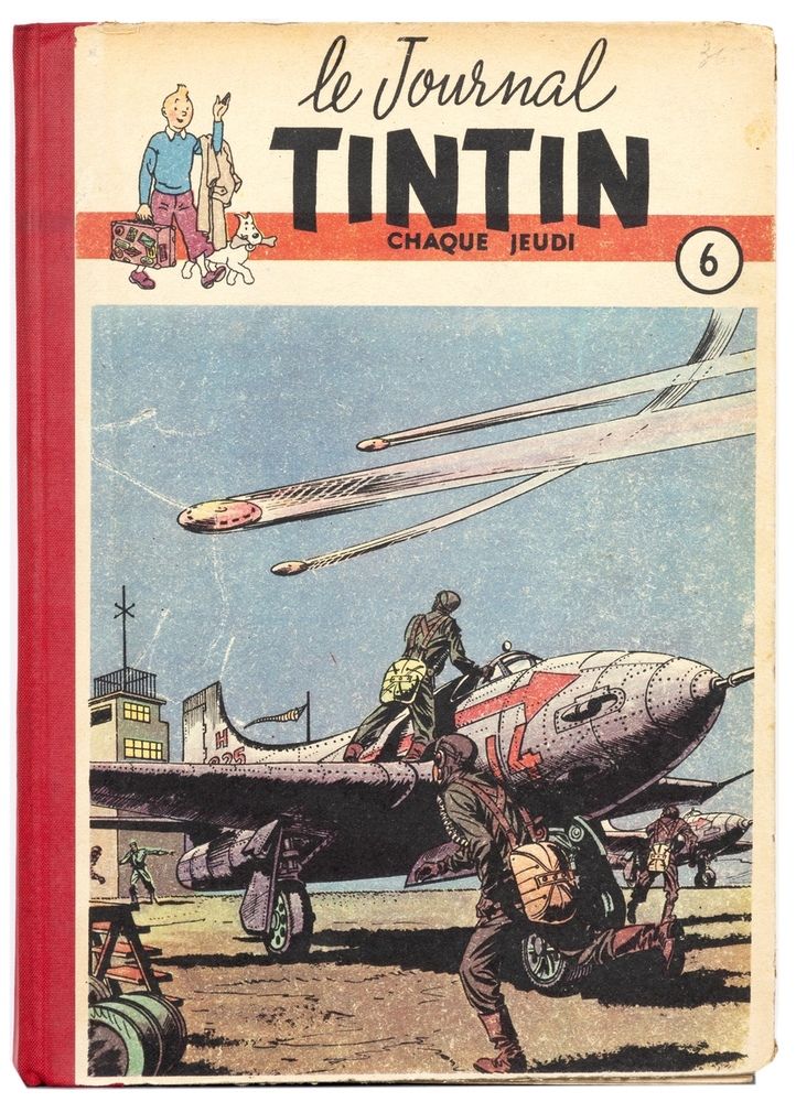 Tintin : Reliure éditeur française n°6. Très bon état.