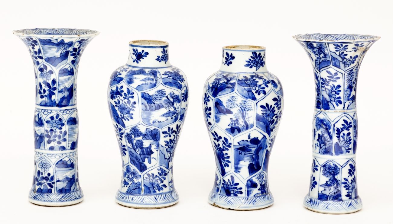 Null Cina, periodo Kangxi (1662-1722)
Set di quattro pezzi in porcellana con dec&hellip;