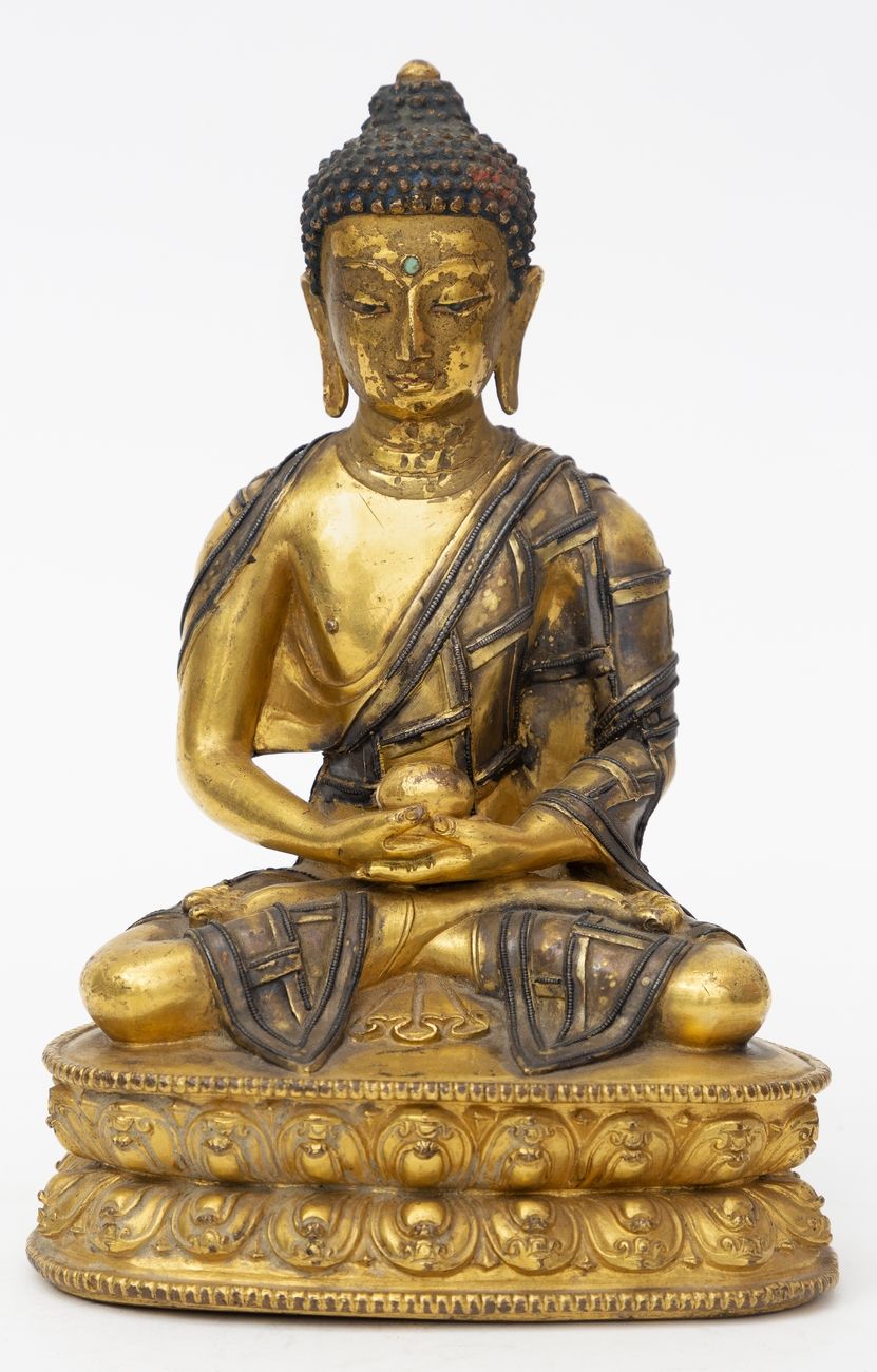 Null Cina, periodo Ming (1368-1644) - XVI secolo
Statua di Buddha in bronzo dora&hellip;