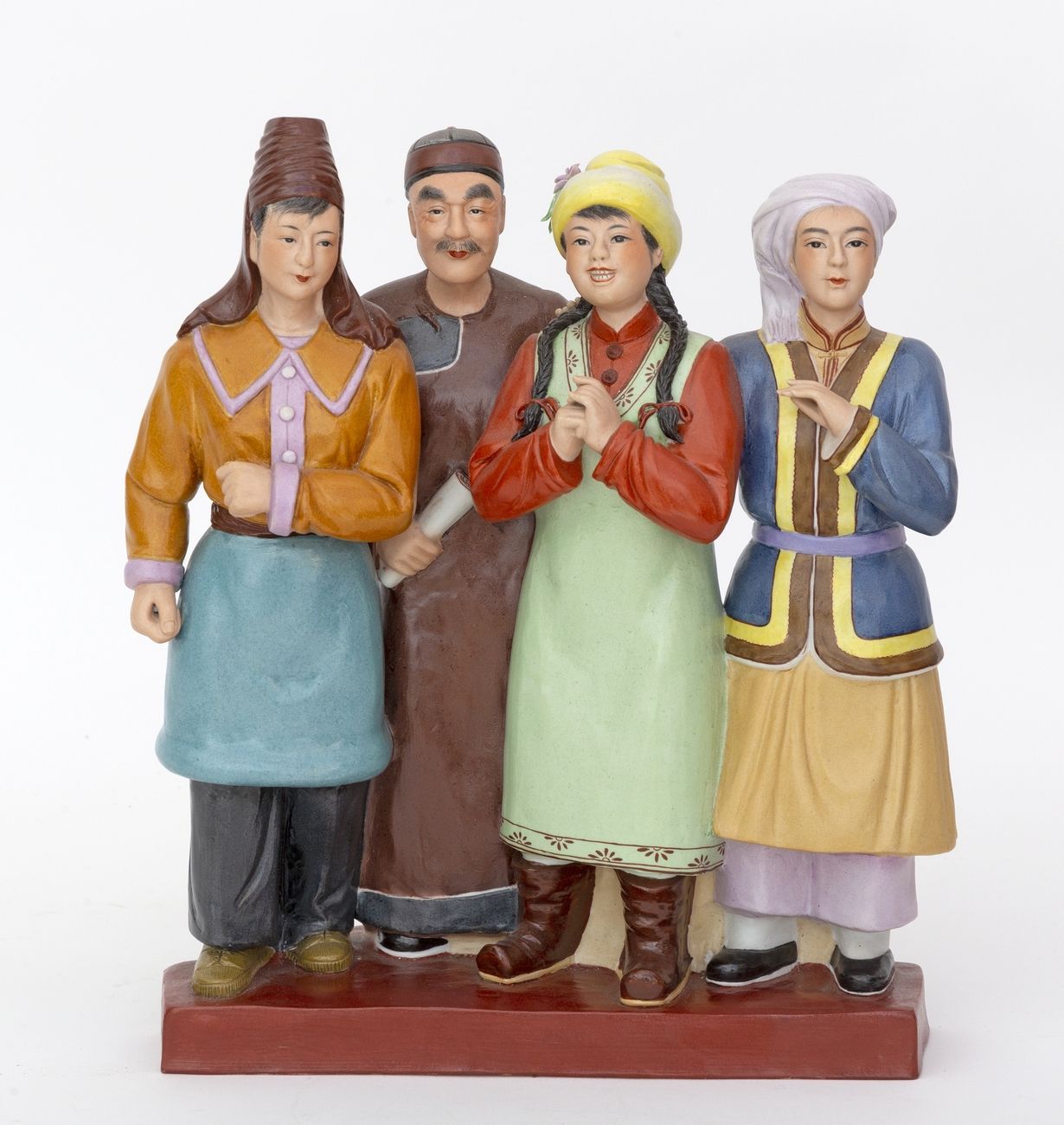 Null China, 20th century
Polychrome porcelain group representing villagers.
Mark&hellip;