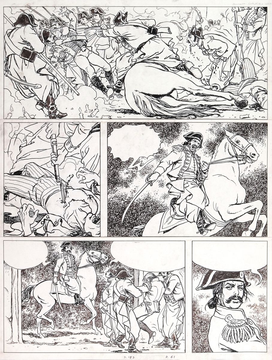 Manara : El Gaucho，印度水墨版第61号，来自Casterman于1995年出版的这本画册。在他与艺术家的第二次合作中，雨果-普拉特决定以阿根廷&hellip;