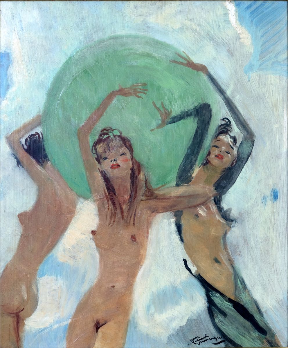 Null Jean-Gabriel DOMERGUE (1889-1962)
Femmes nues au ballon
Huile sur isorel
Si&hellip;