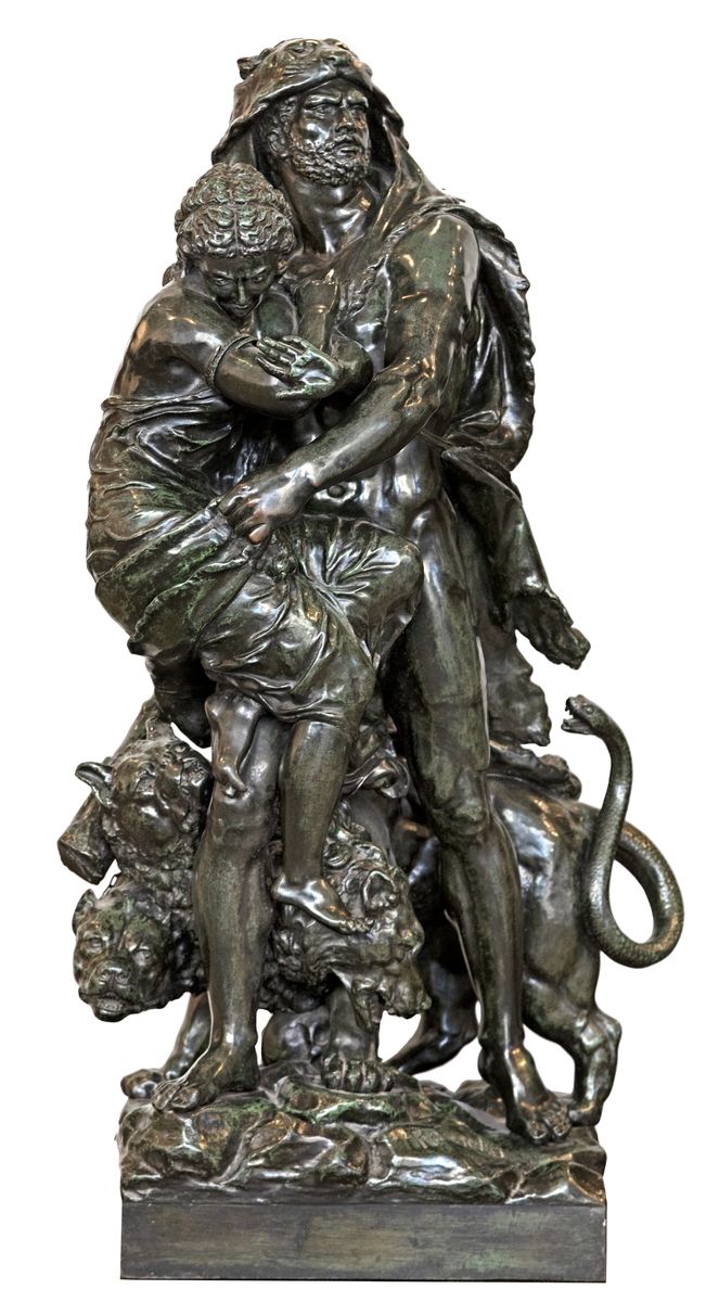Null Ernest RANCOULET (1842-1918)
Hercule, Athéna et Cerbére
Important bronze à &hellip;