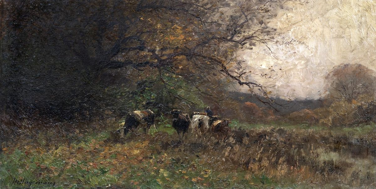 Null Maurice HAGEMANS (1852-1917)
Vaches dans une clairière
Toile marouflée sur &hellip;