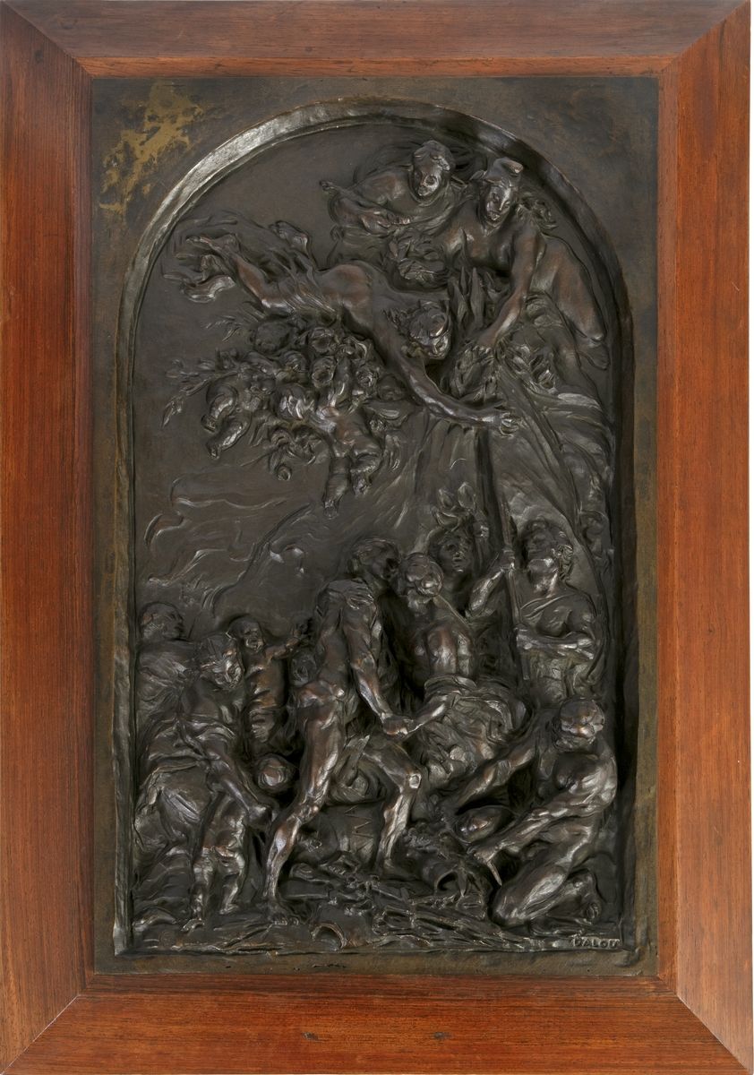 Null Jules DALOU (1838-1902)
La fraternité
Haut-relief en bronze à patine foncée&hellip;