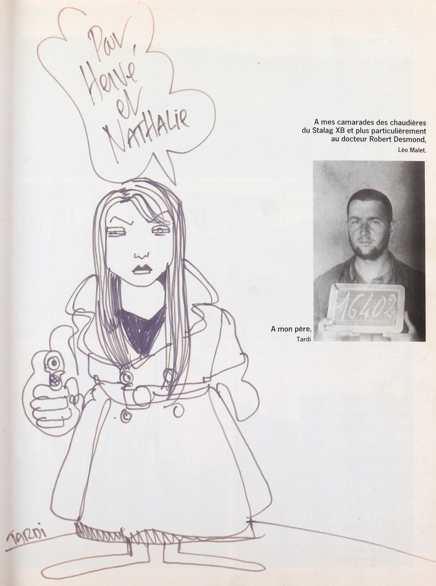 Tardi : Nestor Burma, 120, rue de la gare的1988年原版（带防尘套），有女主人公的毛毡插图，并有签名。非常好的条件/非&hellip;