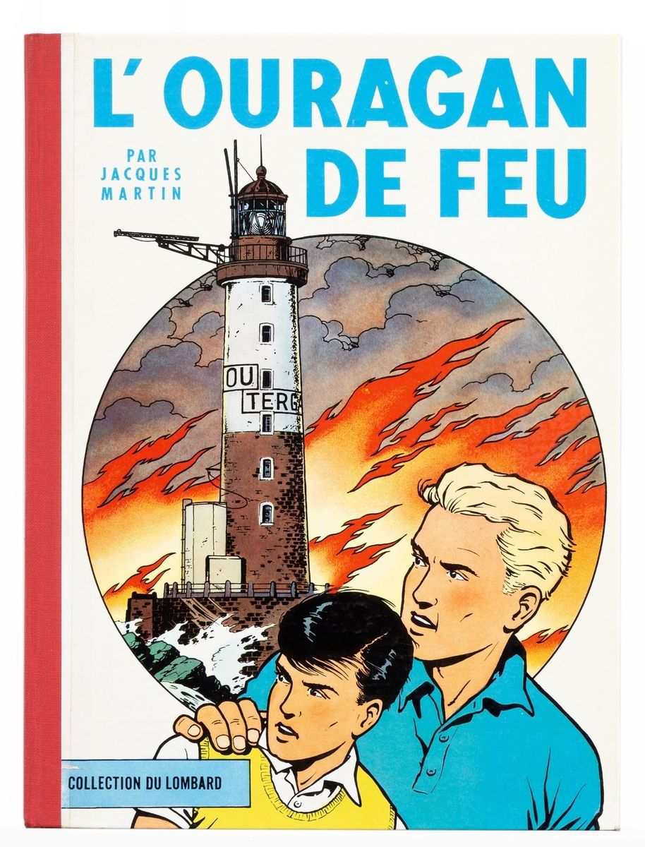 Lefranc : L'Ouragan de feu, belgische Originalausgabe von 1961 (mit Tintin-Punkt&hellip;