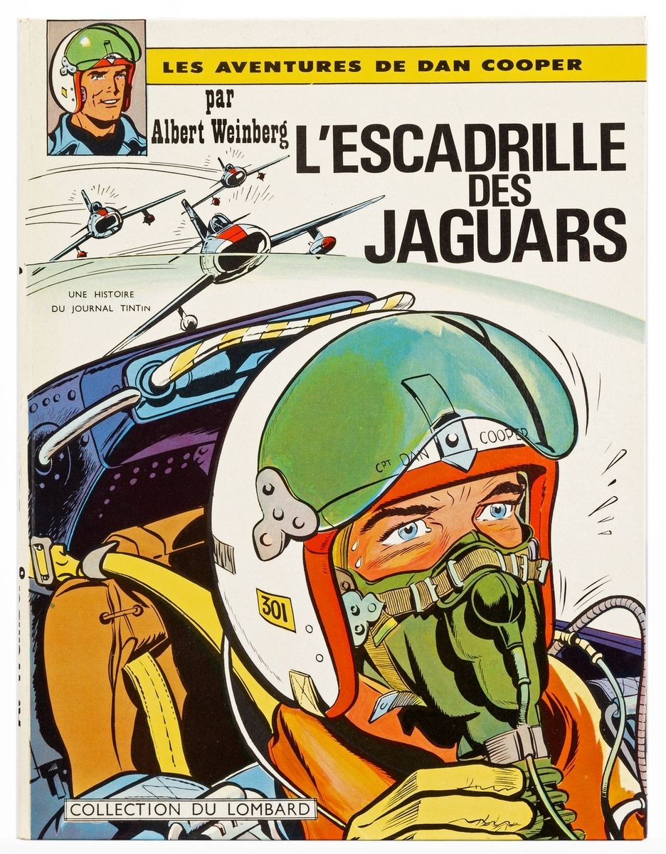 Dan Cooper : L'Escadrille des jaguars，1964年第一版（带丁丁点）。 接近全新的状态。
