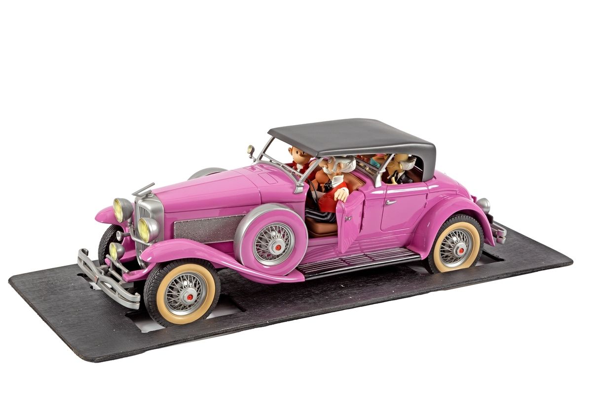 Franquin - Fournier : AROUTCHEFF: Spirou, the pink 1934 Duesenberg SJ Weyman (AR&hellip;