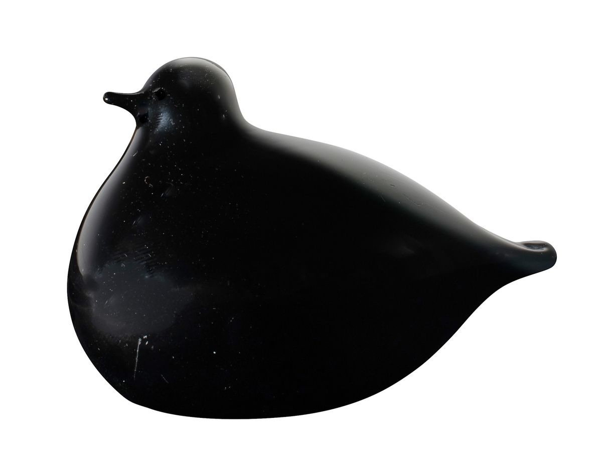 Oiva TOIKKA (1931-2019) 奥伊瓦-托伊卡(1931-2019)
黑色Nuutajärvi吹制的玻璃鸟
已签名 
6 x 9 x 6厘米