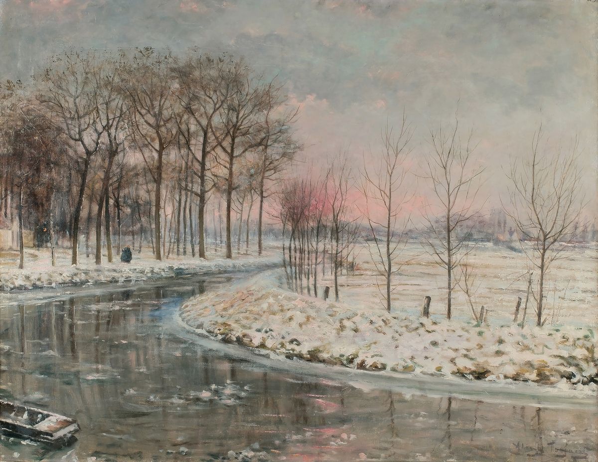 Albert TOEFAERTS (1856-1909) Albert TOEFAERTS (1856-1909)
Bord de Lys en hiver
H&hellip;