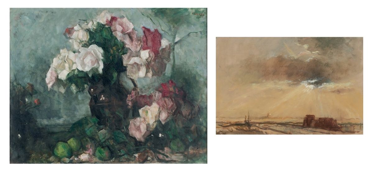 Jean LAUDY (1877-1956) 让-刘迪 (1877-1956)
花束 
布面油画
右上方有签名："J.LAUDY"。
92 x 73 cm

同&hellip;
