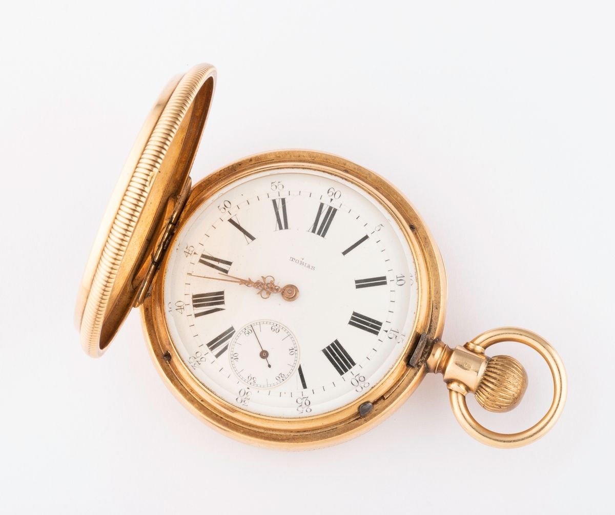 Null TOBIAS, Ginebra
Reloj de bolsillo en oro amarillo de 14 quilates (585 milés&hellip;
