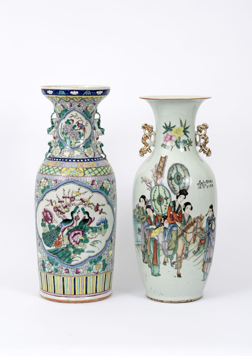 Null Chine, XIX-XXe siècle
Lot comprenant un vase à double décors en émaux Qianj&hellip;