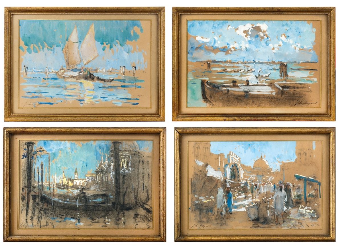 Null Adrien Jean LE MAYEUR DE MERPRES (1880-1958)
Vues de Venise et de l'Orient
&hellip;