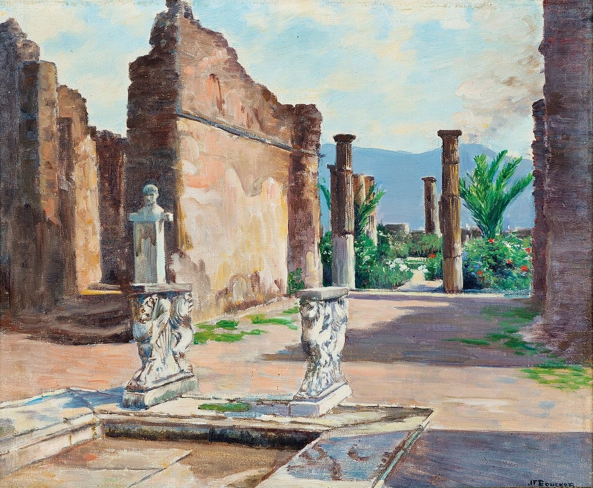 Null Joseph-Félix BOUCHOR (1853-1937)
La Maison de Cornelio Rufo à Pompei
Huile &hellip;