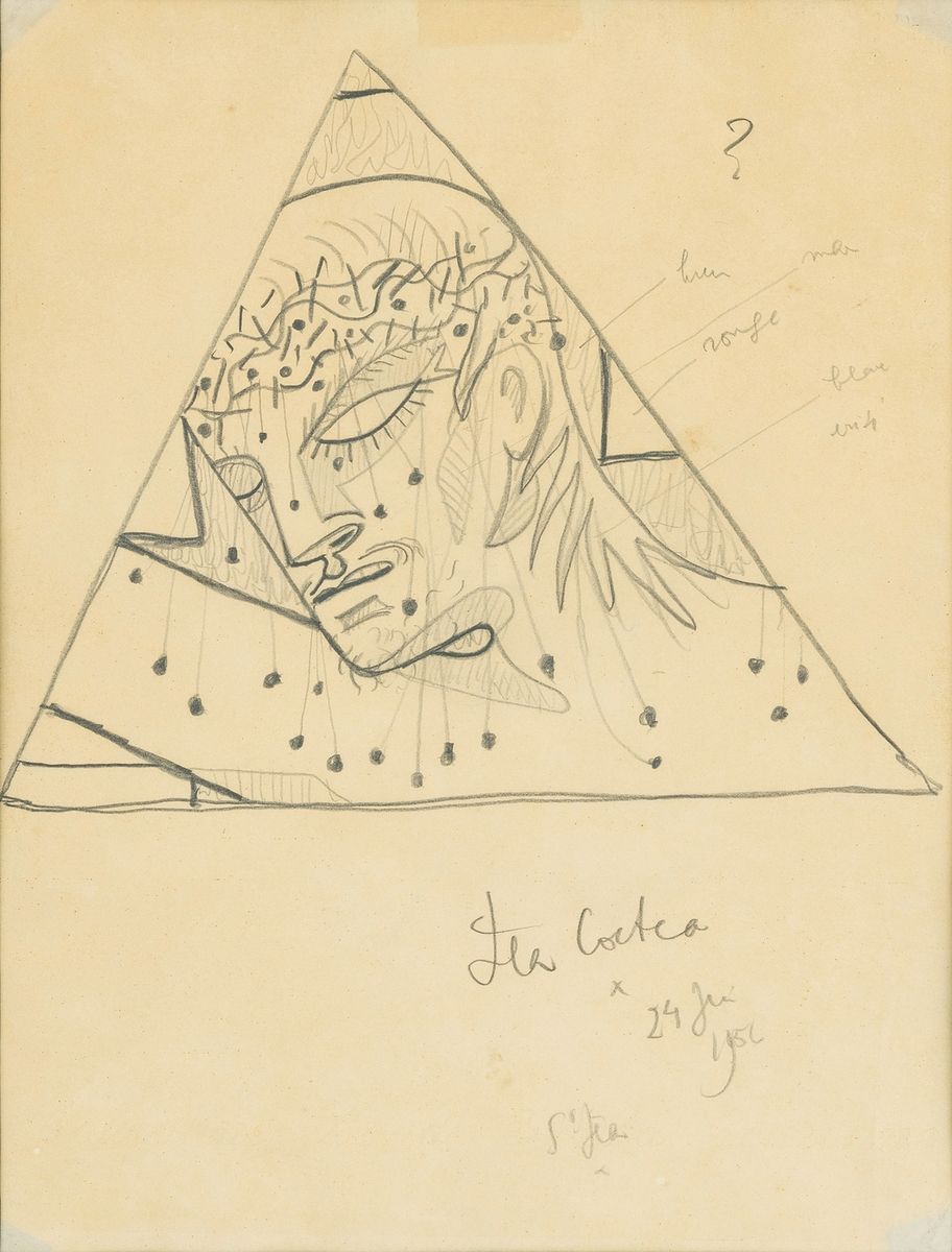 Null Jean COCTEAU(1889-1963)
Étude pour décoration de chapelle, 1956
Crayon sur &hellip;