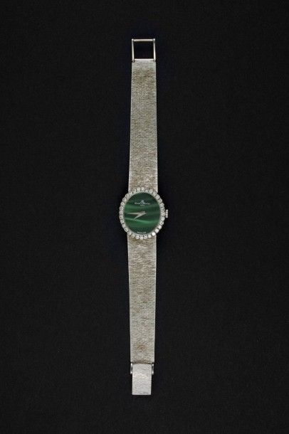 BAUME & MERCIER Montre-bracelet de dame du soir en or gris 750 millièmes, à cadr&hellip;
