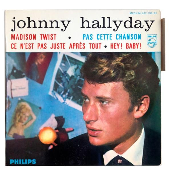 Johnny HALLYDAY Madison Twist, version textes rouge et bleu, ref PH 432.799B. Ra&hellip;