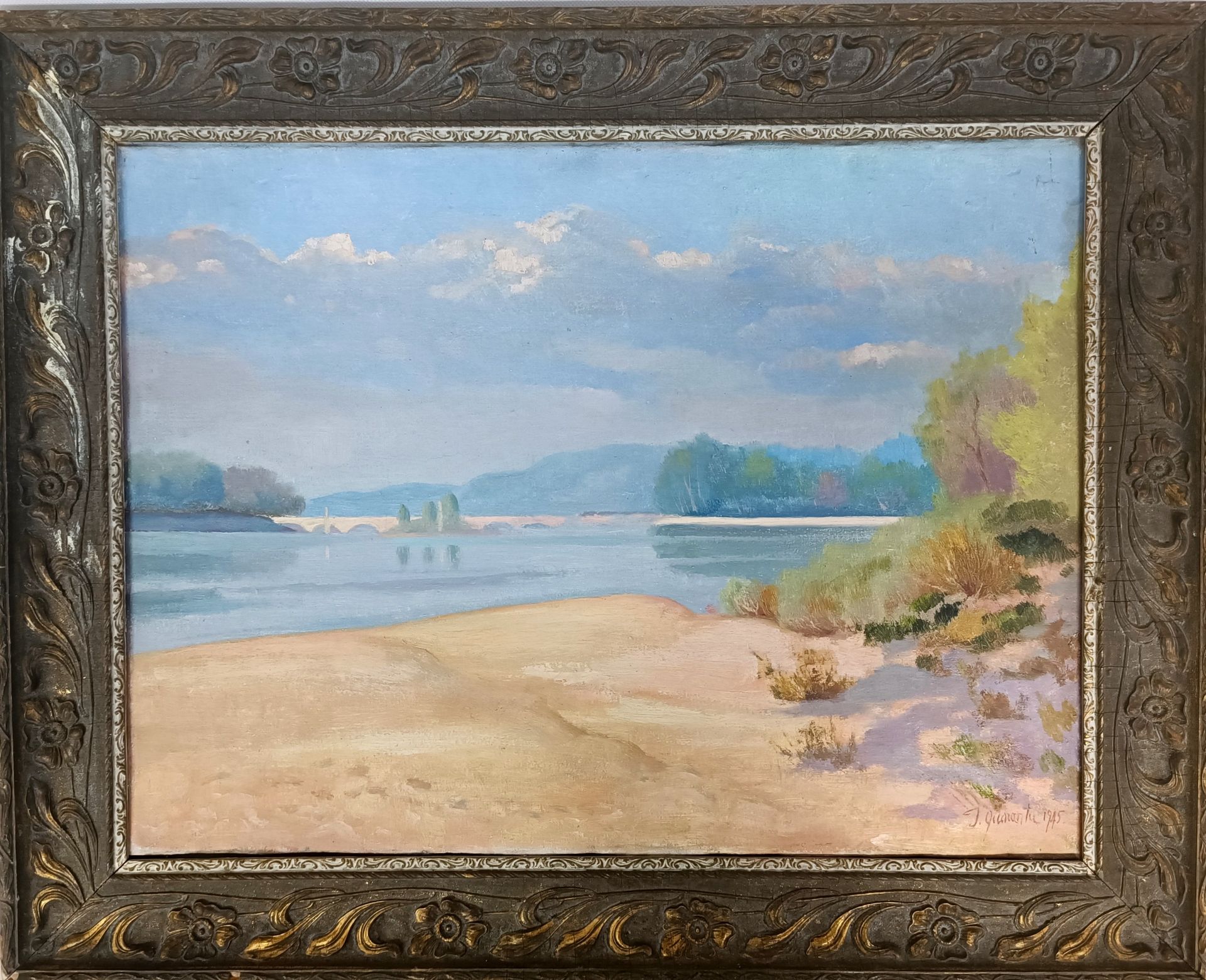 J. Quoranta (?) Loira. Mattina di primavera, 1945
Olio su tela, 59 x 73 cm (con &hellip;