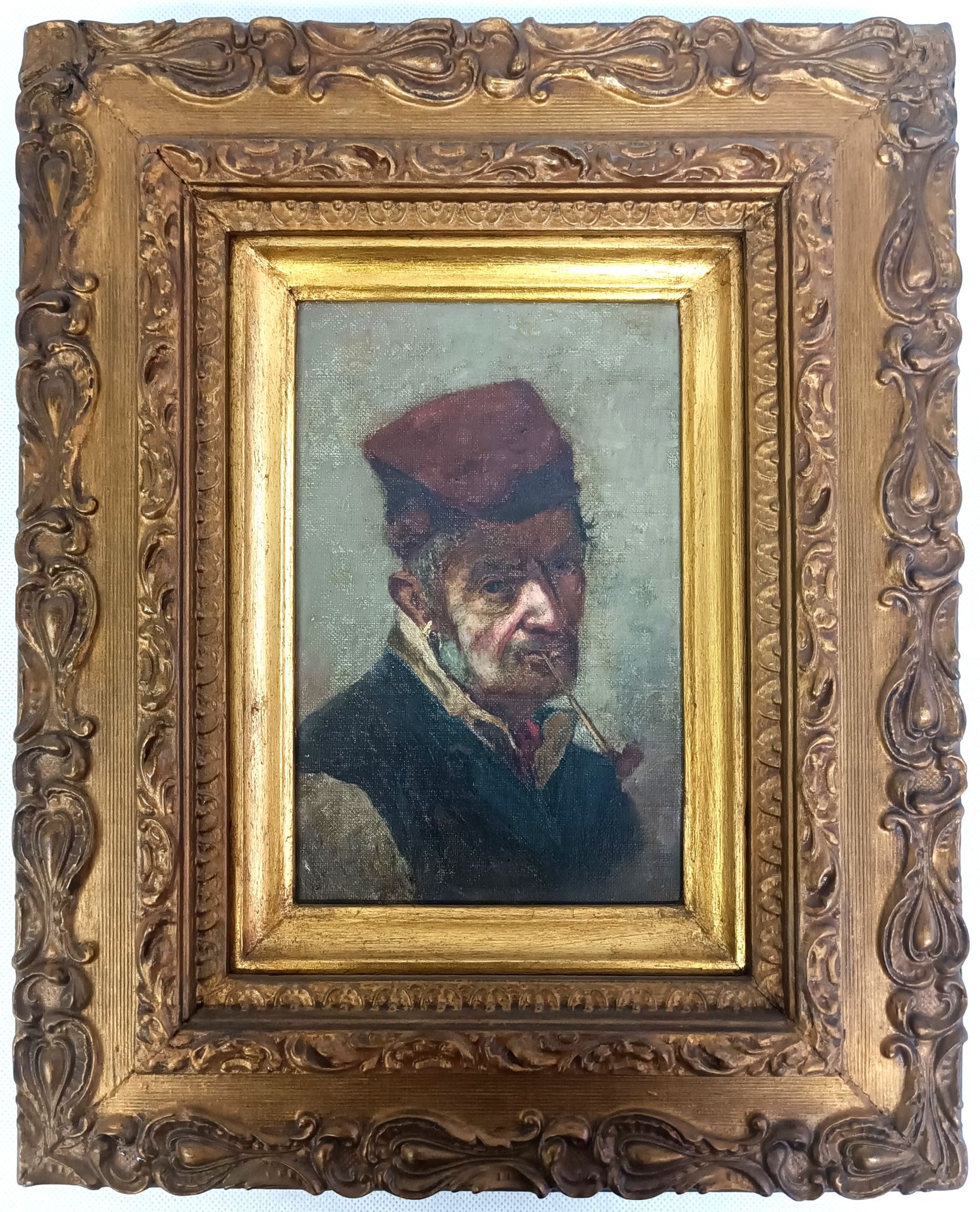 Autor nieznany Portrait d'un homme à la pipe
Huile sur toile, 41 x 33 (avec cadr&hellip;
