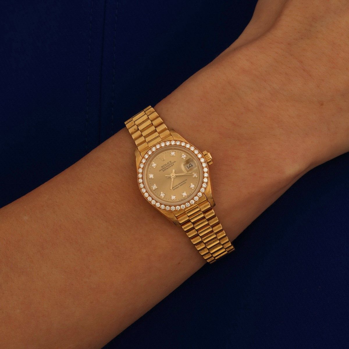 Null ROLEX - Montre bracelet de dame, modèle Oyster Perpetual Date Just, référen&hellip;