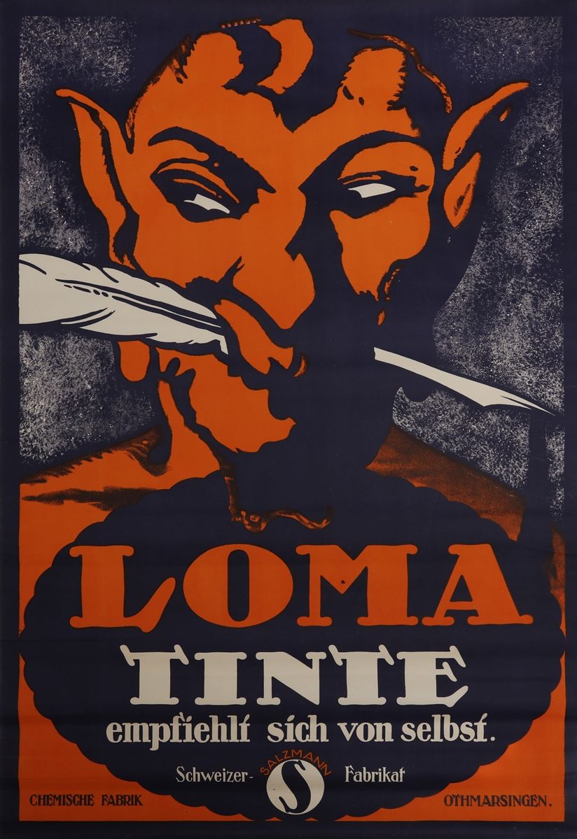 Null Poster Loma ink, Othmarsingen/Svizzera, 1920 ca.

Manifesto, Loma Tinte, li&hellip;