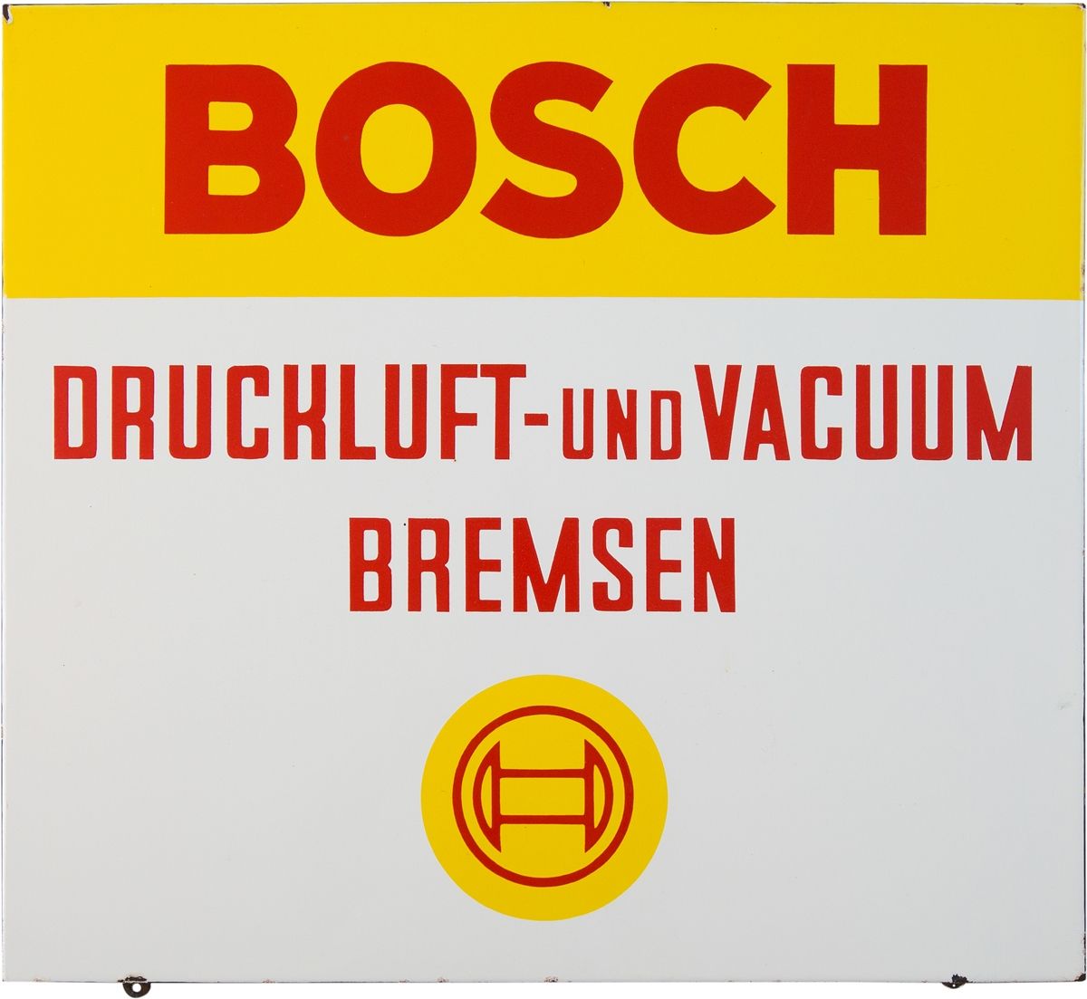 Null Insegna a smalto Bosch, freni ad aria compressa e a vuoto, Stoccarda, 1950/&hellip;