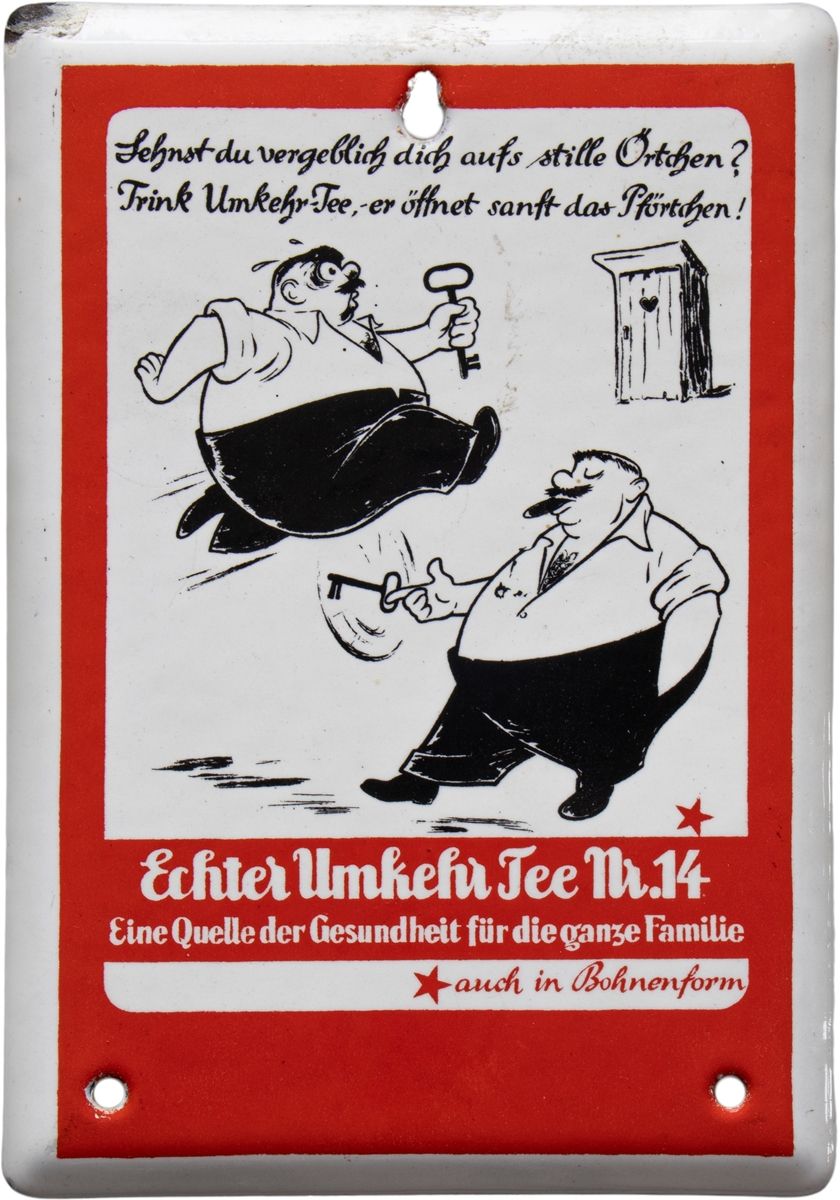 Null Plaque en émail Echter Umkehr-Tee Nr. 14, plaque de porte, vers 1950

Plaqu&hellip;