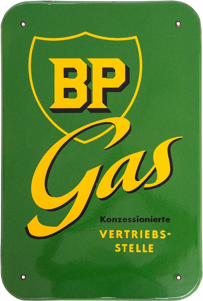 Null Plaque en émail de l'agence de distribution de gaz BP, vers 1960

Plaque en&hellip;