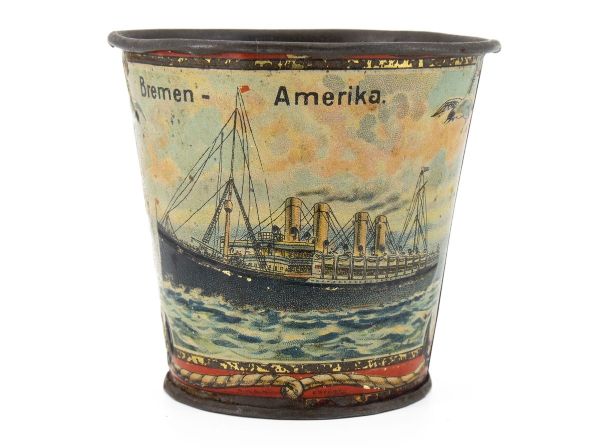 Null Gobelet Bremen-Amerika Linie, Art nouveau, vers 1900

Gobelet publicitaire &hellip;