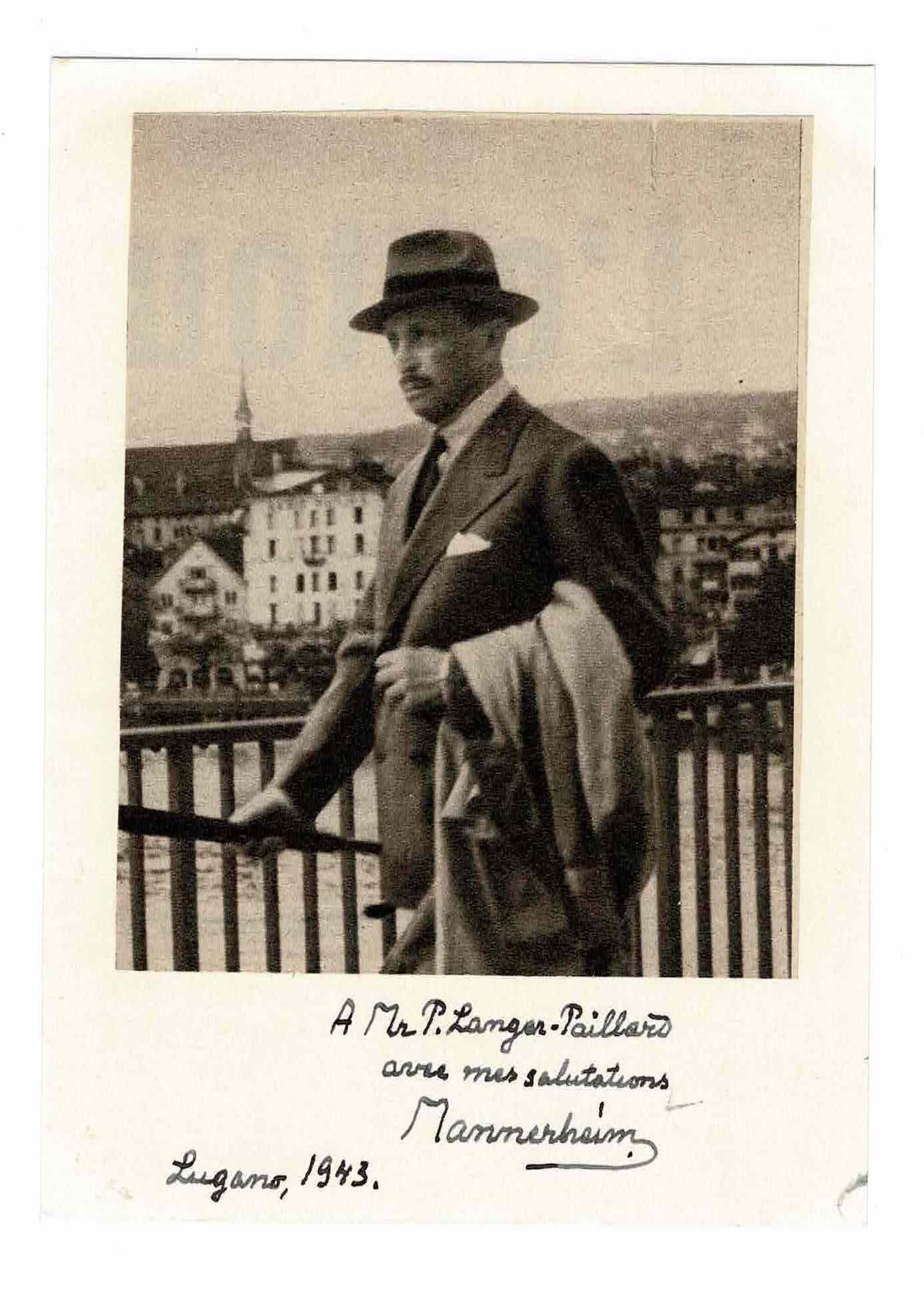 HISTORY - MANNERHEIM Carl Gustav Emil (1867 - 1951) - Signed printed photograph &hellip;