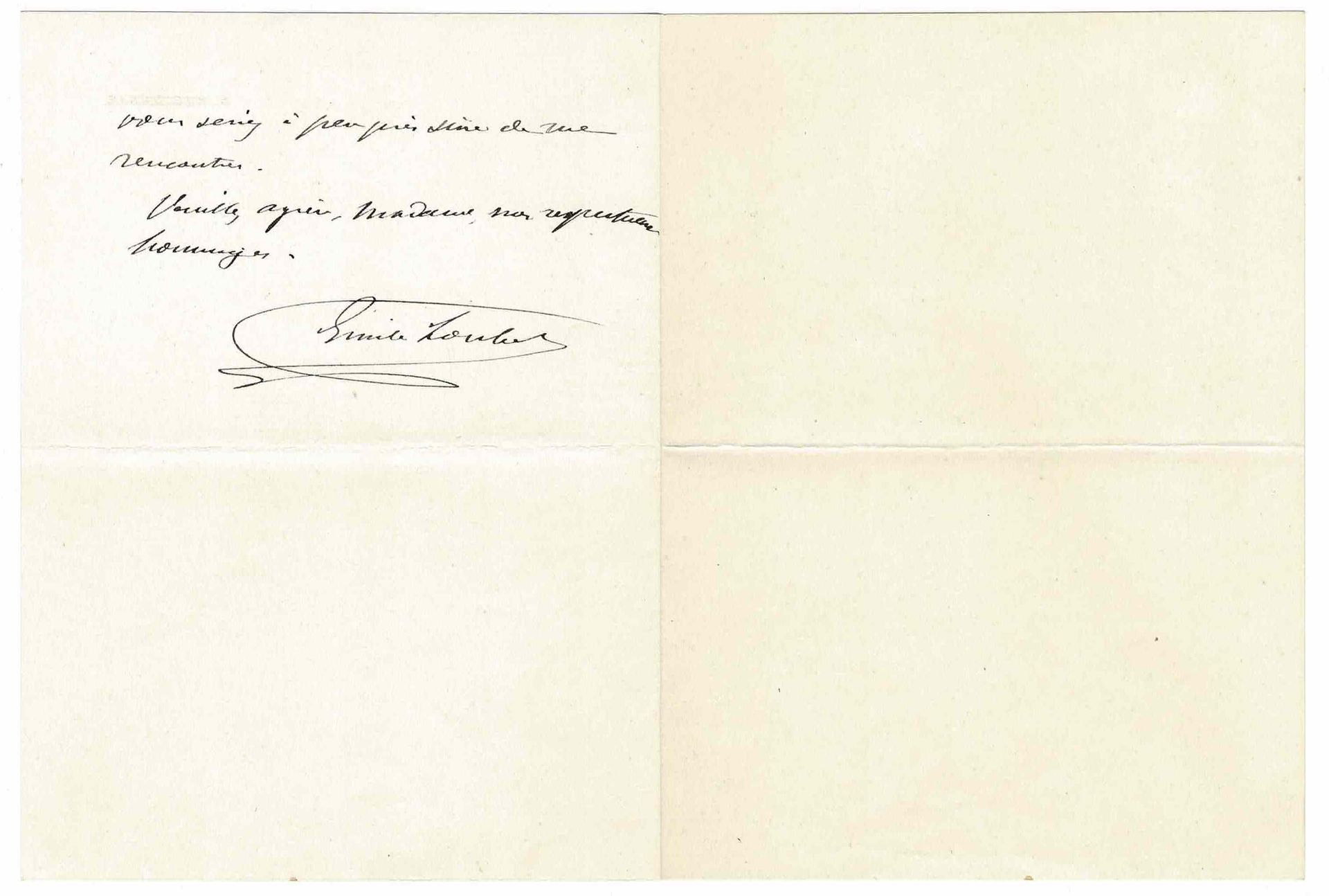 HISTORY - LOUBET Emile (1838 - 1929) - Autograph letter signed Après des études &hellip;