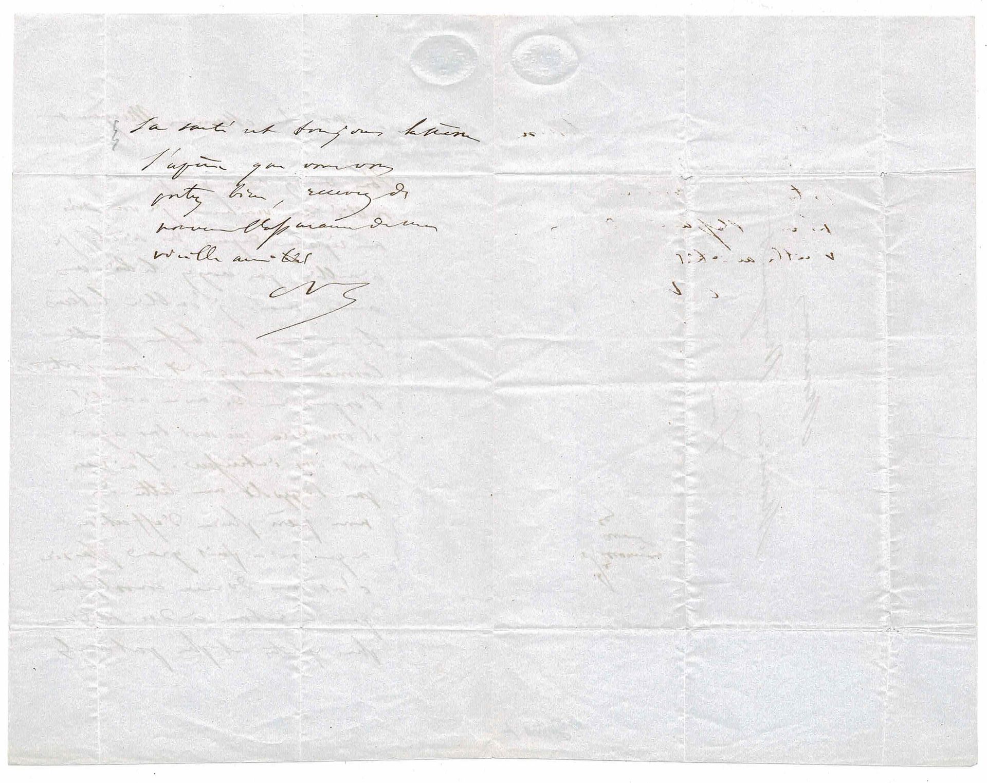HISTORY - BONAPARTE Napoleon III (1808 - 1873) - Autograph letter signed Il suit&hellip;