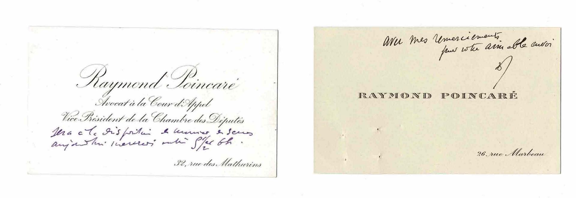 HISTORY - POINCARE Raymond (1860 - 1934) - Typed letter signed Études de droit à&hellip;