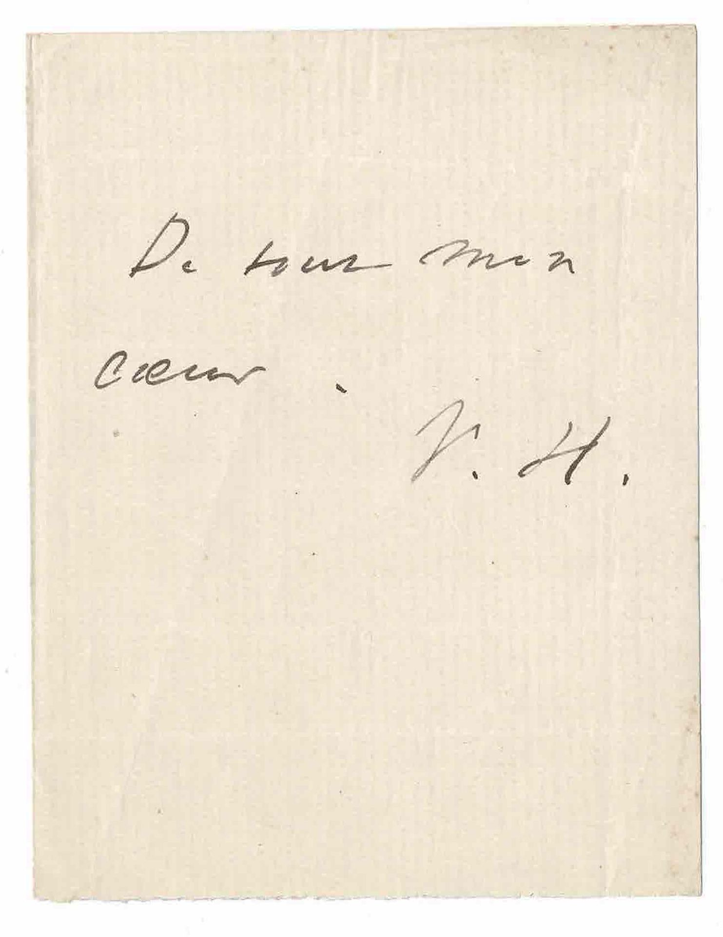 LITERATURE - HUGO Victor (1802 - 1885) - Autograph page signed Page autographe s&hellip;