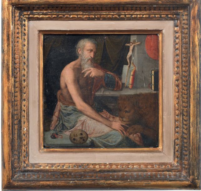ENTOURAGE DE MATTHYS NAIVEU (Leyde, 1647 - Amsterdam, 1726) Saint Jérôme
Huile s&hellip;