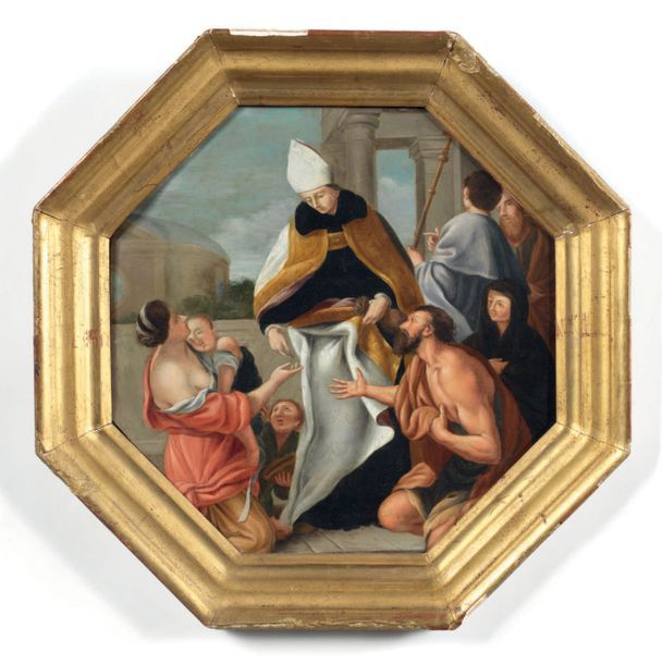 Ecole Italienne du XVIIIe siècle LE PRÊCHE DE SAINT DOMINIQUE
Peinture sur cuivr&hellip;