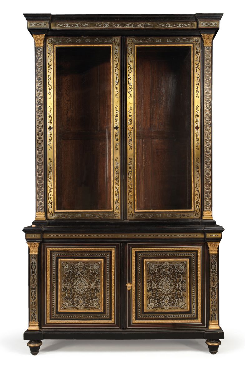 Null 
LIBRARY CABINET France, Louis XVI period incorporating Louis XIV period pa&hellip;