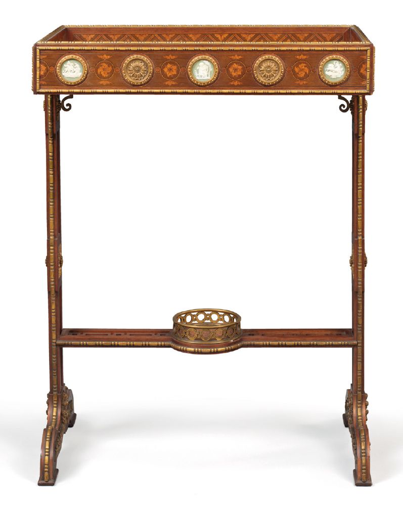 Null 
SMALL TROLLEY TABLE France, first quarter of the 19th century

Satinwood; &hellip;