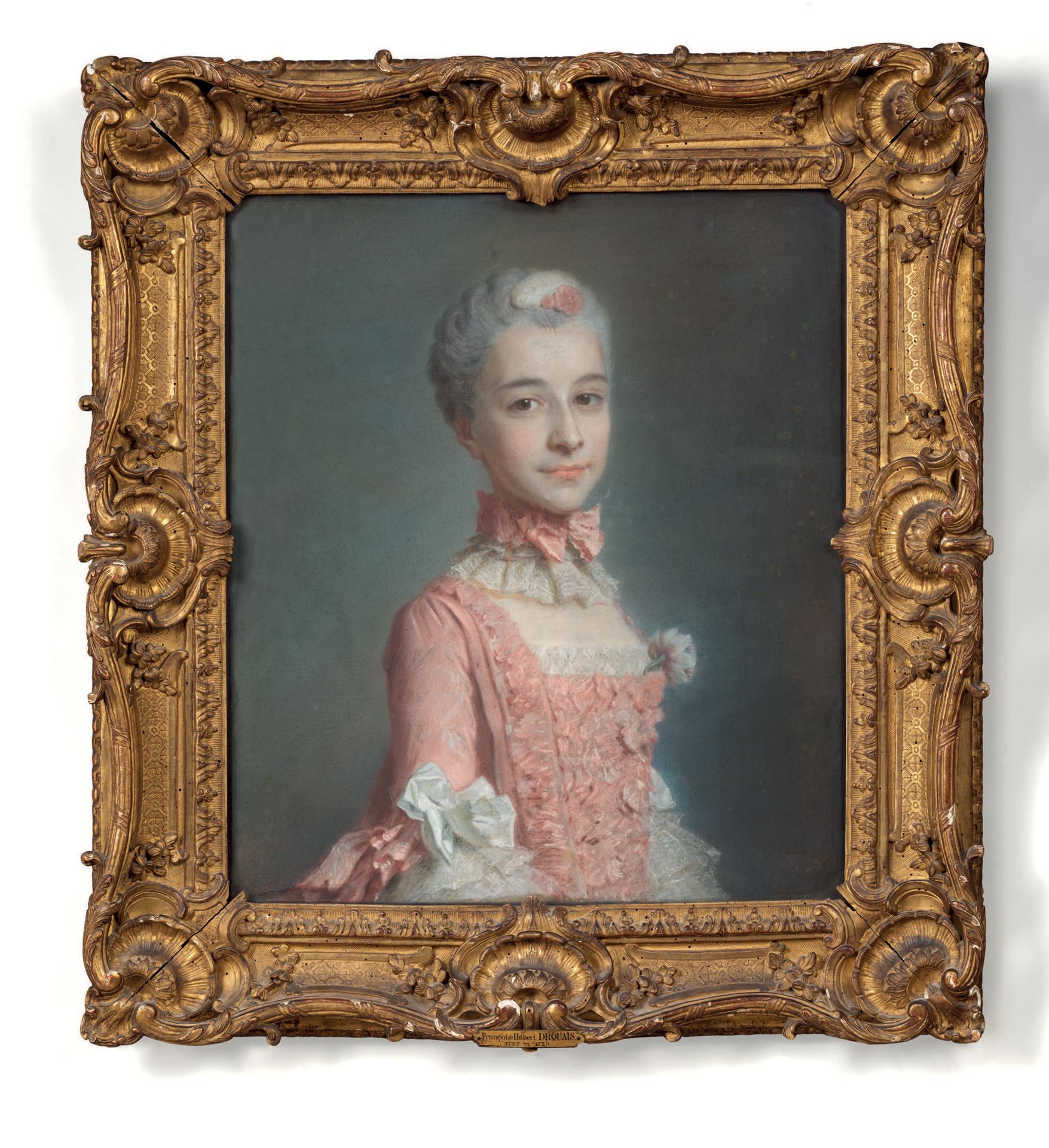 François-Hubert DROUAIS (1727-1775) 


穿粉红色衣服的女人肖像 巴黎，18世纪第三季度（？

灰色

视线：54 x 48&hellip;