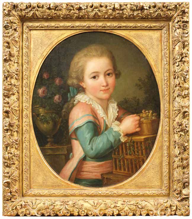 Attribué à Marie Victoire LEMOINE (1754-1820) LA BECQUÉE &
JEUNE FILLE AU POT D'&hellip;