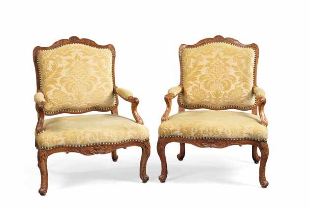 Null 一套四张 "皇后 "扶手椅
摄政时期
Beech
H.102 cm, W. 70 cm, D. 56 cm
这套四把扶手椅是由山毛榉木制成的，并有轻微&hellip;