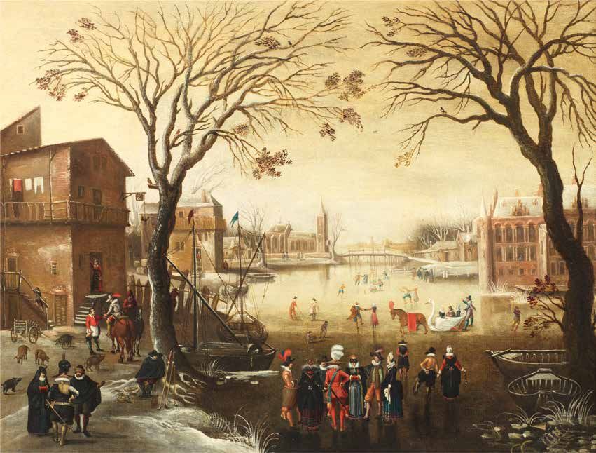 Entourage de ADAM VAN BREEN (Amsterdam, vers 1585 - Norvège, après 1642) PATINEU&hellip;