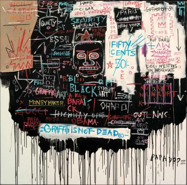 GULLY (né en 1979) Hommage à Basquiat 2012 Technique mixte sur toile Signée et d&hellip;
