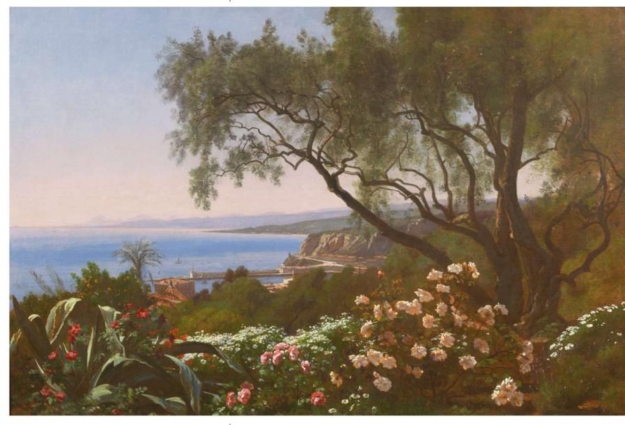François-Louis FRANCAIS (1814- 1897) Vue de la Baie de Nice depuis la basse corn&hellip;