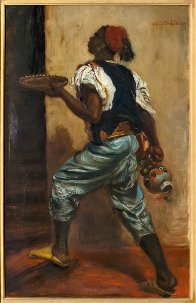 Edme Alexis Alfred DEHODENCQ (1822-1882) L'esclave Huile sur toile, signée en ha&hellip;