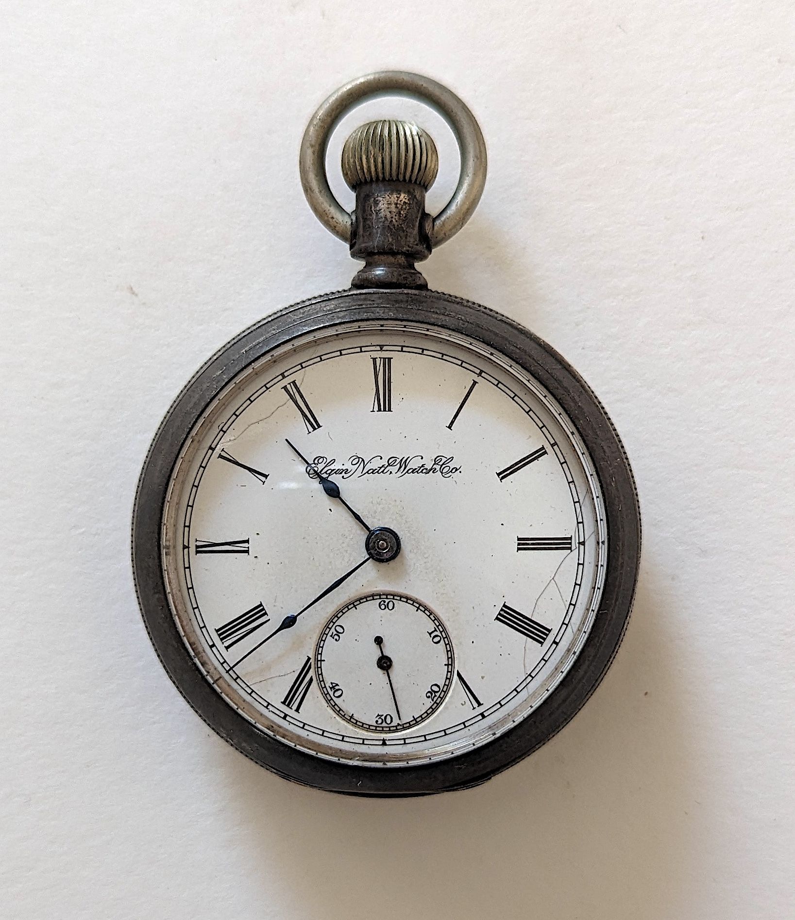 Antique Sterling Pocket Watch ELGIN Provenance from a deceased collector in Sout&hellip;