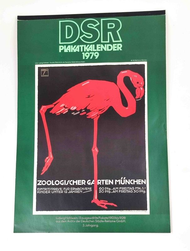 Null Calendrier d'affiches DSR 1979, thème Ludwig Hohlwein : 13 affiches choisie&hellip;